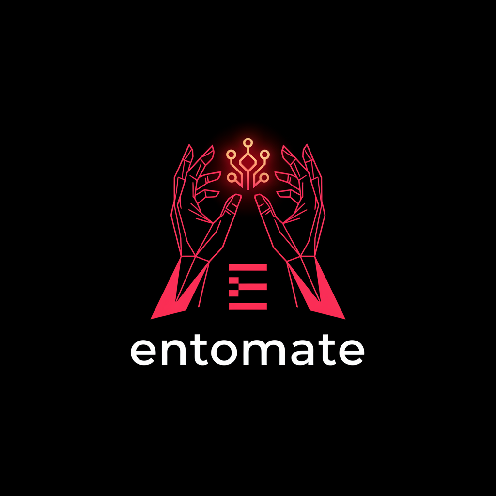 Entomate Primary Logo — Refined Hands